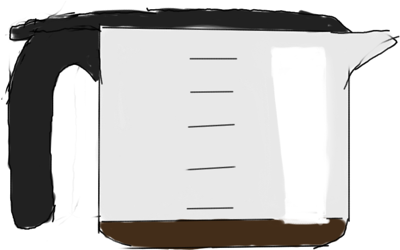 Coffee Clipart Jug - Empty Coffee Pot Clip Art (1024x600), Png Download