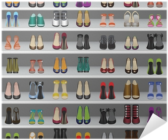 Prateleiras Para Loja Sapatos (400x400), Png Download