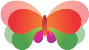 Download File Type - Butterfly 3d Logo Free (388x345), Png Download