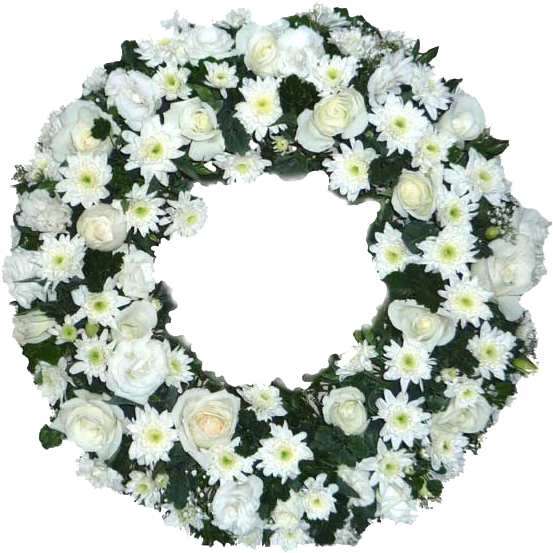 Shradhanjali Flowers Png - Flower Wreath Singapore (600x600), Png Download