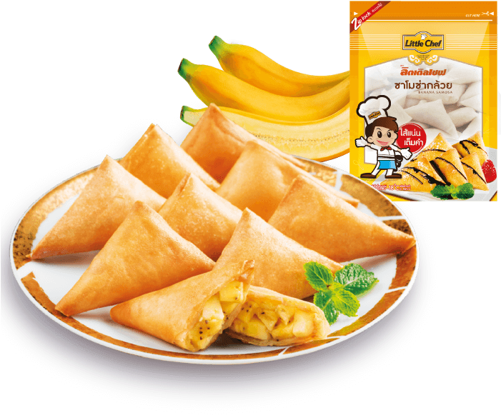 Little Chef Banana Samosa - ซา โม ซ่า กล้วย หอม (700x600), Png Download