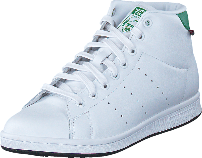 Adidas Originals Stan Winter Ftwr White/ftwr White/green - Shoe (705x552), Png Download