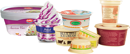 Icecream Bowls & Containers - Ice Cream (500x372), Png Download