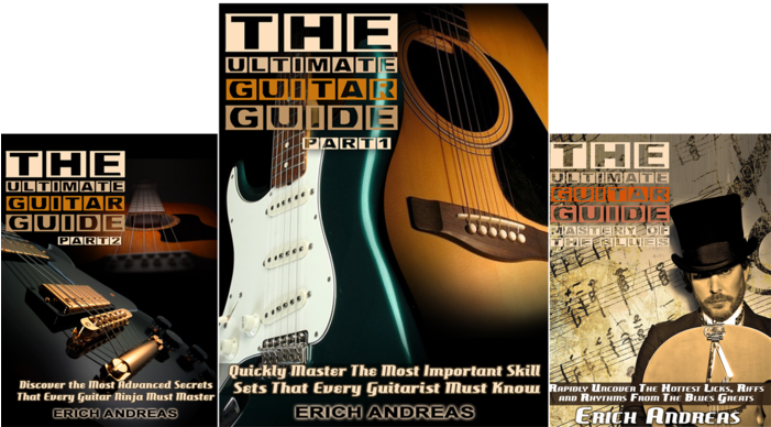 Ebooks - Black Guitar Golden String Creative Music 32x24 Print (700x402), Png Download