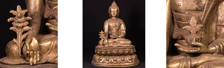 Medicine Buddha Statue - Buddhism (731x222), Png Download