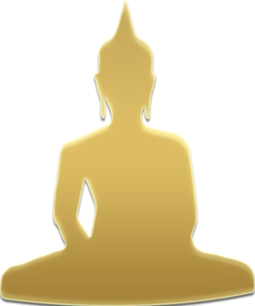 Buddha Shadow (498x599), Png Download