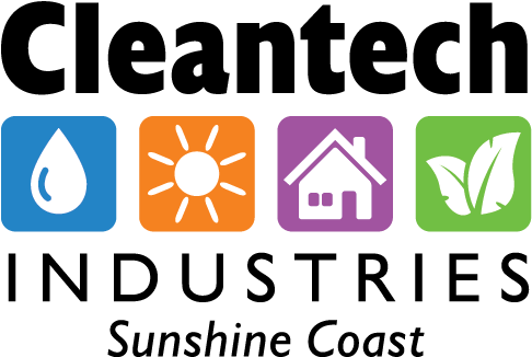 Cleantech Industries Sunshine Coast - Cleantech Logo (537x372), Png Download