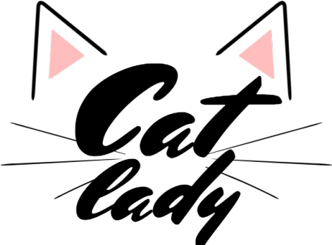 Cat Lady - Cats Tshirt Design Png (470x600), Png Download
