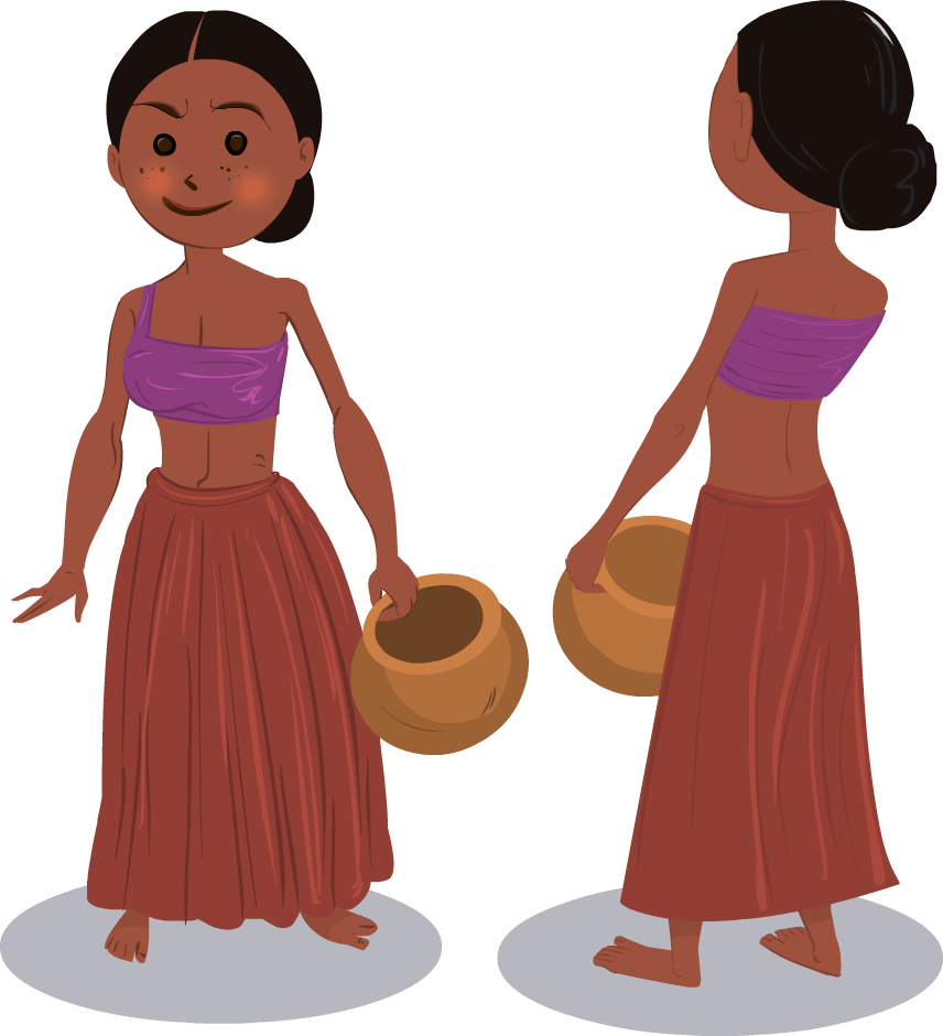 Friday, September 14, - Village Girl Clipart (856x940), Png Download