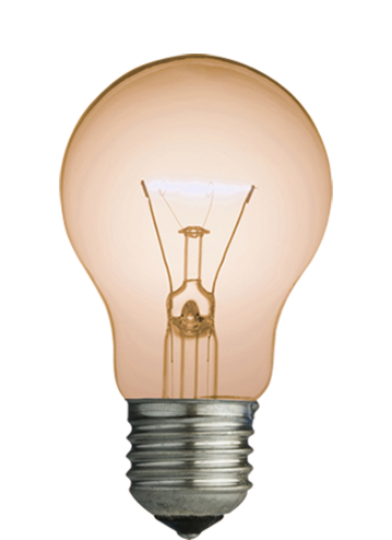 Lightbulb-510x510 - Incandescent Light Bulb (510x510), Png Download