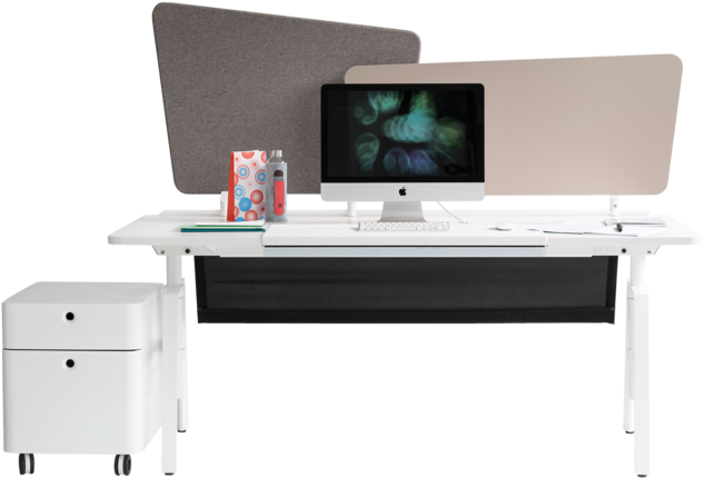 Good Vibrations At The Office - Desk (640x705), Png Download