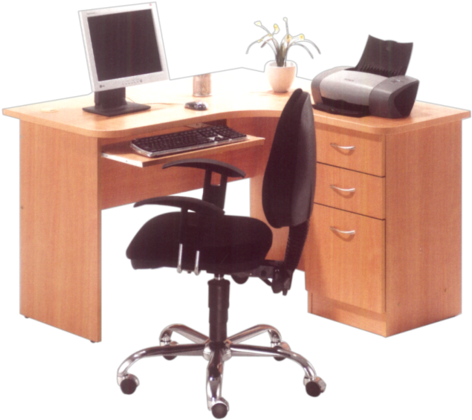 Executive Office Table - Spring Art Industries Sdn Bhd (500x445), Png Download