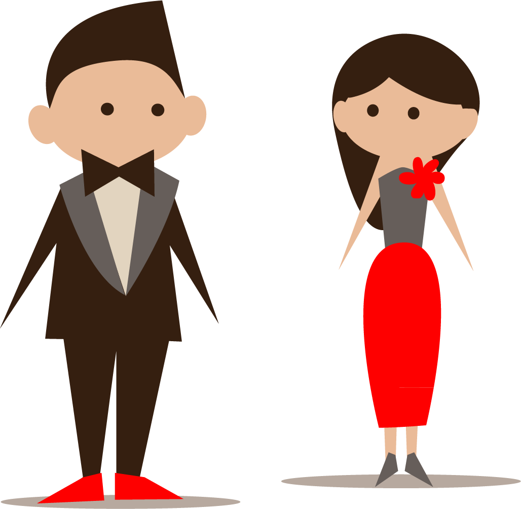 Bridesmaid Wedding Invitation Icon Cartoon Bride And - Padrinho De Casamento Vetor (1028x1004), Png Download