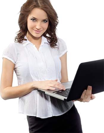 Use Computer Female Png Download Girl-laptop - Laptop Using Girl Png - HD Transparent PNG ...