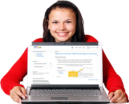 640 × 426 In Vva Girl Laptop Website Update2 - Online High School Classes (640x426), Png Download