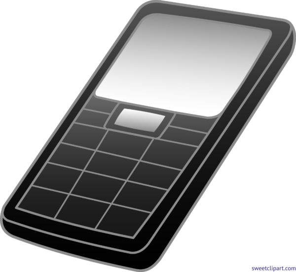 Graphic Royalty Free Stock Sweet Clip Art Page Of Cute - Cell Phone Clipart Gray (600x550), Png Download