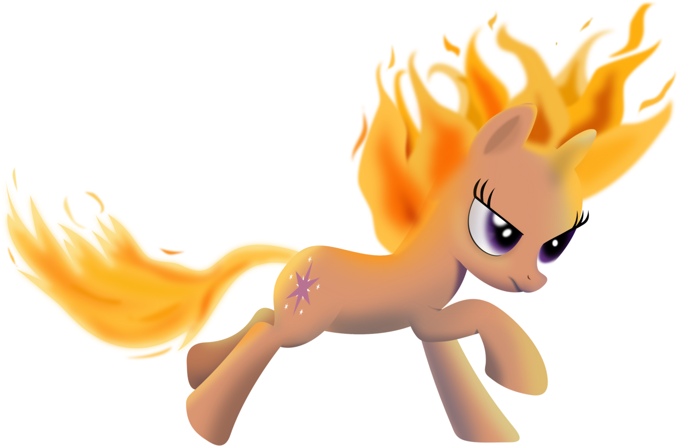 Twilight Sparkle Rainbow Dash Yellow Mammal Cartoon - My Little Pony Fire Twilight (1600x1078), Png Download