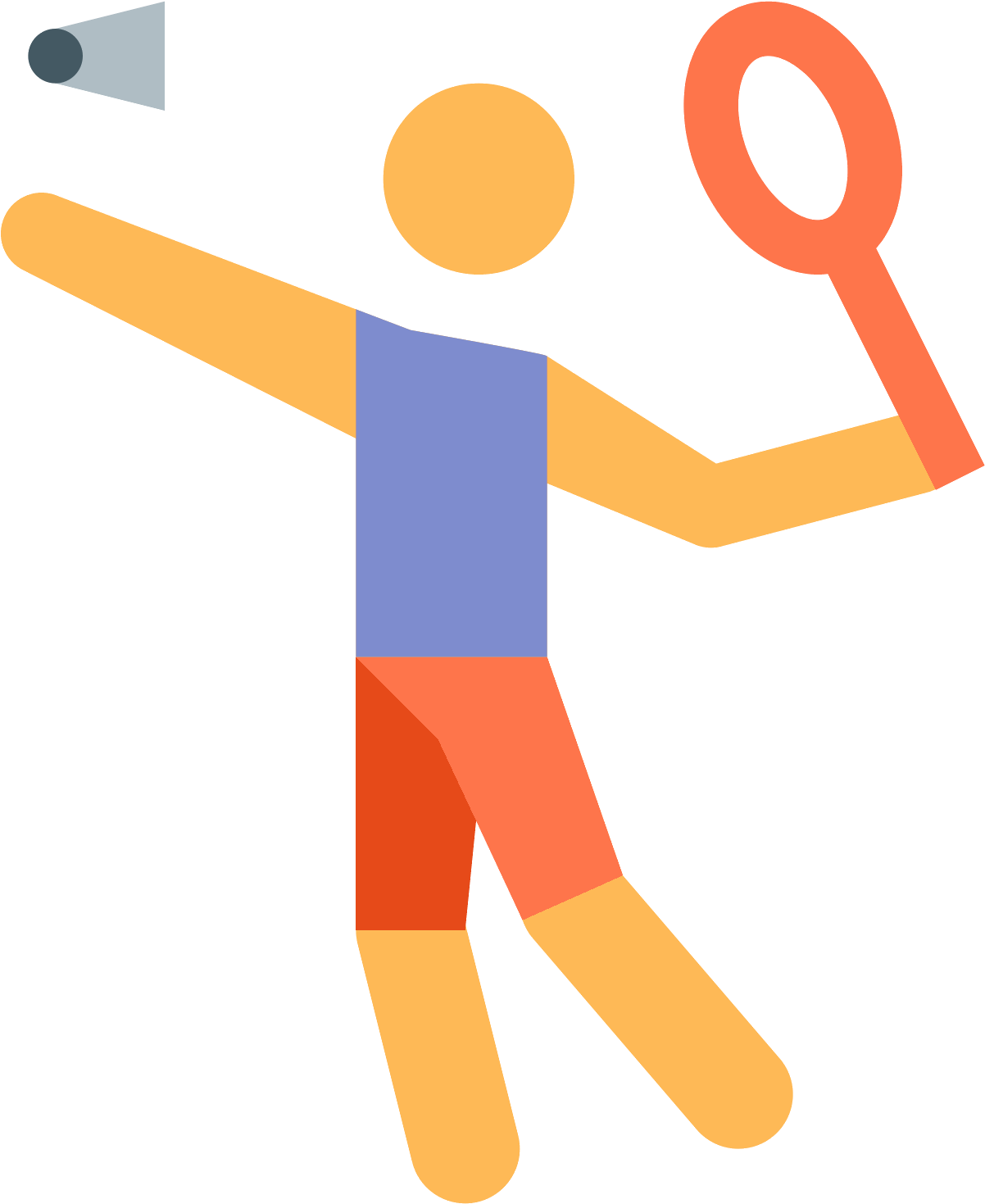 Badminton Clipart Pink - Icon Badminton Player Png (1600x1600), Png Download