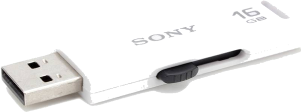 Pen Drive Sony 16 Gb (white) - Sony Micro Vault Usm-m (600x600), Png Download