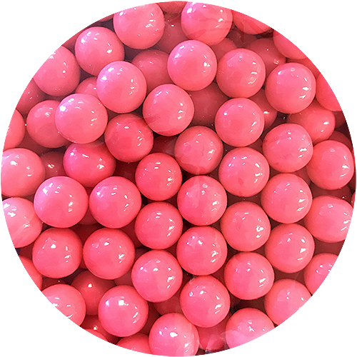 Bright Pink Color Splash 1/2" Gumballs - Chewing Gum (500x500), Png Download