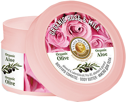 Venus Secrets Body Butter With Olive Oil & Rose Milk - Venus Secrets Body Butter / Aromatherapy / Organic (500x719), Png Download