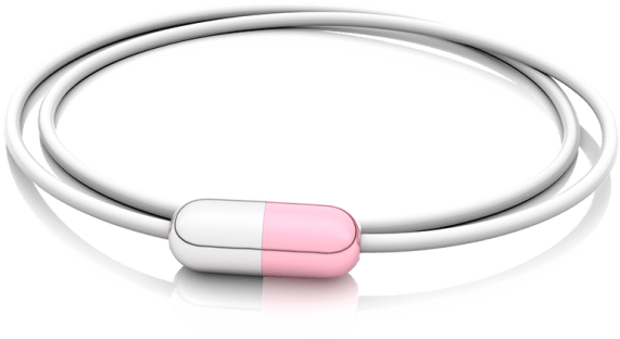 Silver Rose Milk - Bangle (595x329), Png Download