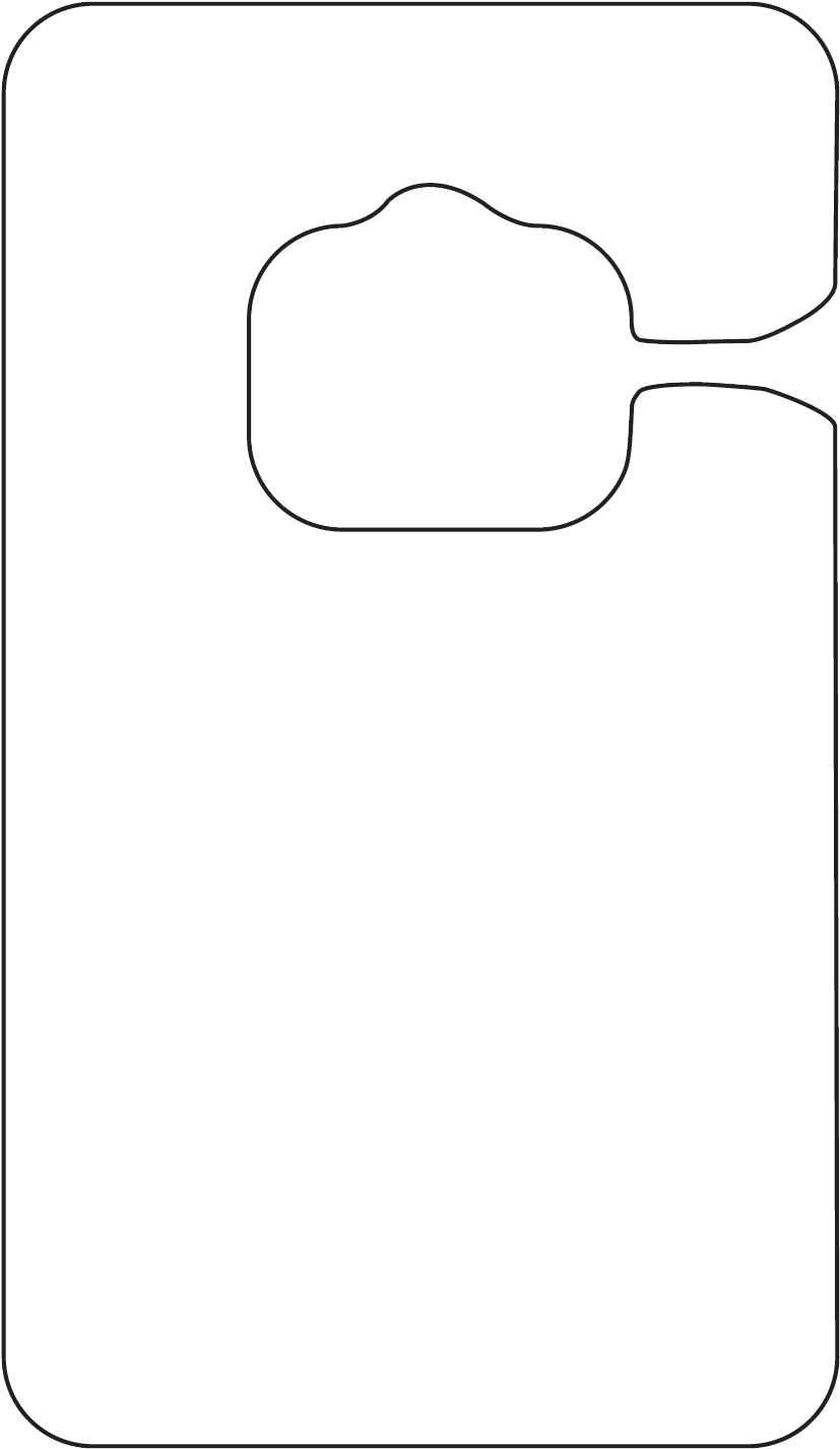 White Stock Hang Tags - Silhouette (900x1500), Png Download