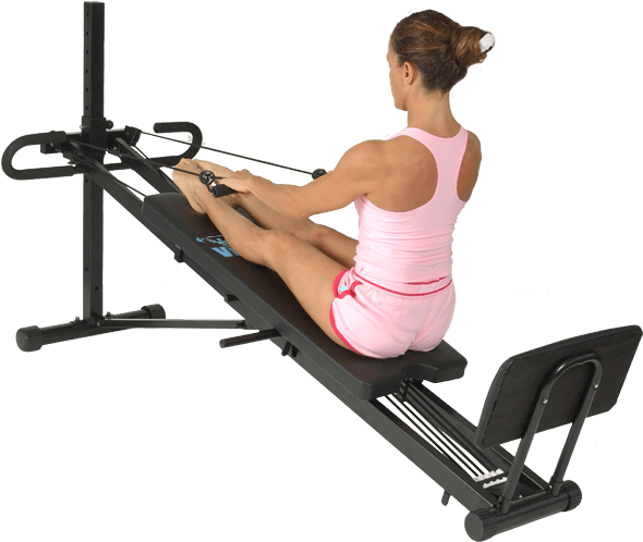 Female Model - Total Gym 1000 (606x502), Png Download