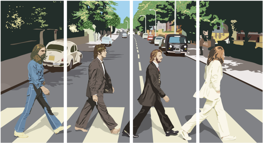 Tap To Expand - Beatles Abbey Road Hd (1024x577), Png Download