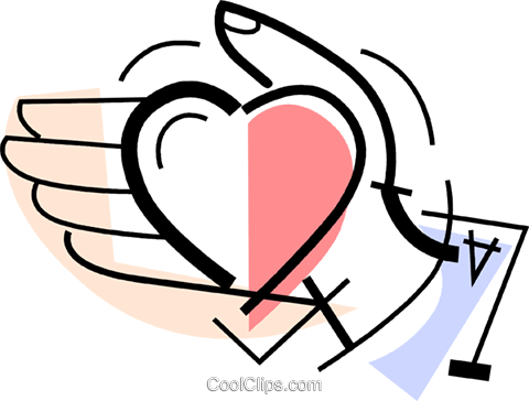 Hand With A Heart In It Royalty Free Vector Clip Art - Clip Art (480x364), Png Download
