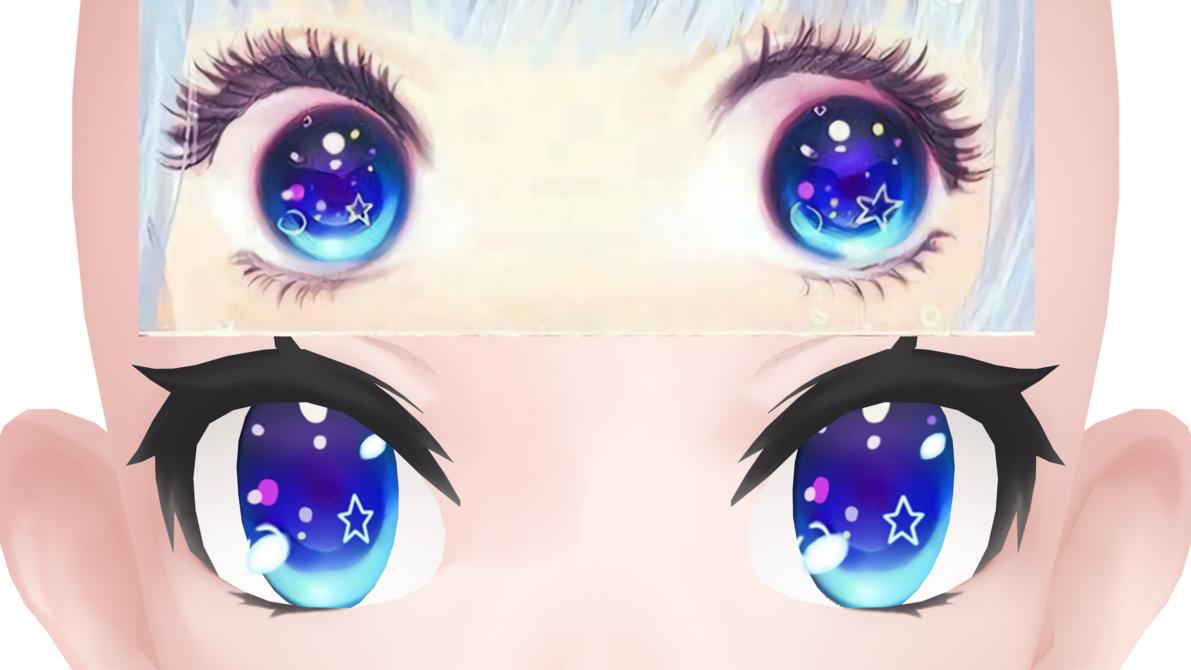 [mmd] Beautiful Eyes Download By Pmxsenpai Beautiful - Anime Eye Hard (1191x670), Png Download