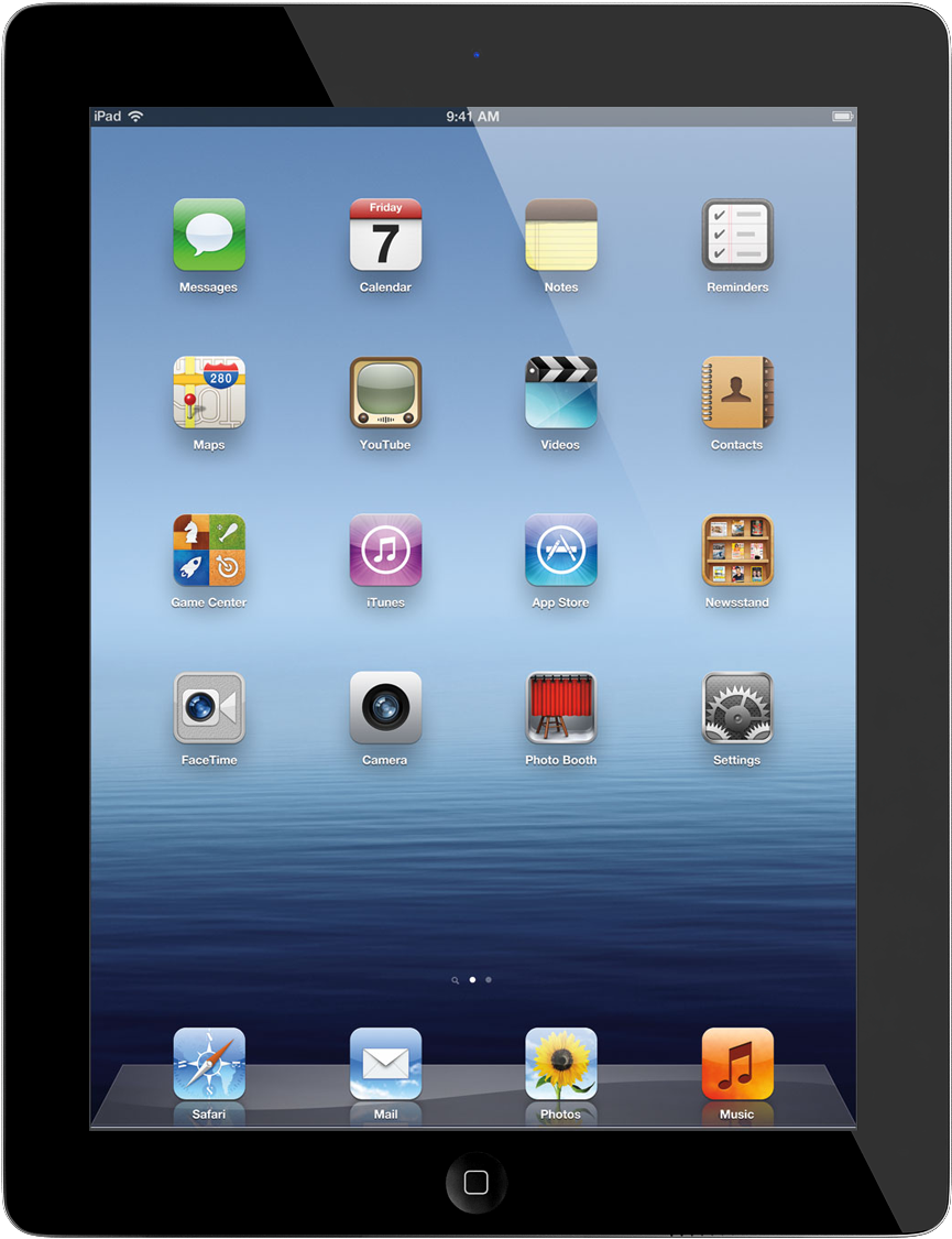 Apple Tablet Png Transparent Image - Ipad 3 64gb (1200x1200), Png Download