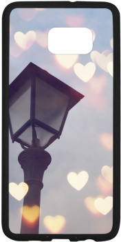 French Lamp Bokeh Heart Rubber Case For Samsung Galaxy - Smartphone (500x500), Png Download