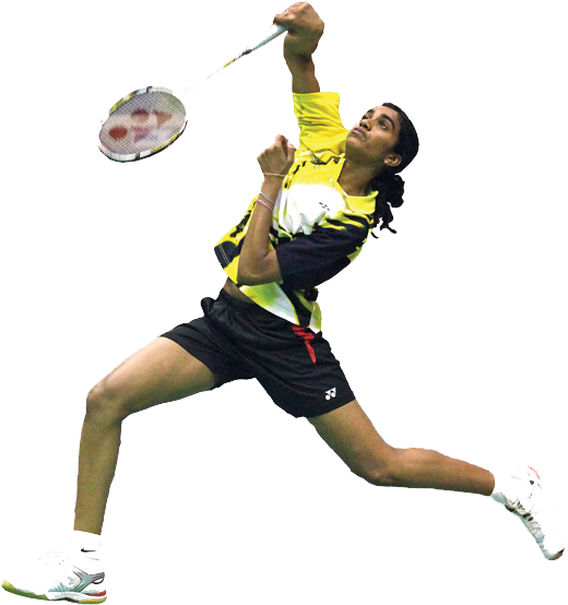 Badminton Free Png - Indian Badminton Players Png (564x720), Png Download