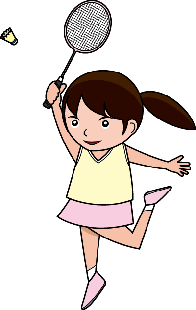 Clipart Badminton - Badminton Players Clipart Png (400x633), Png Download
