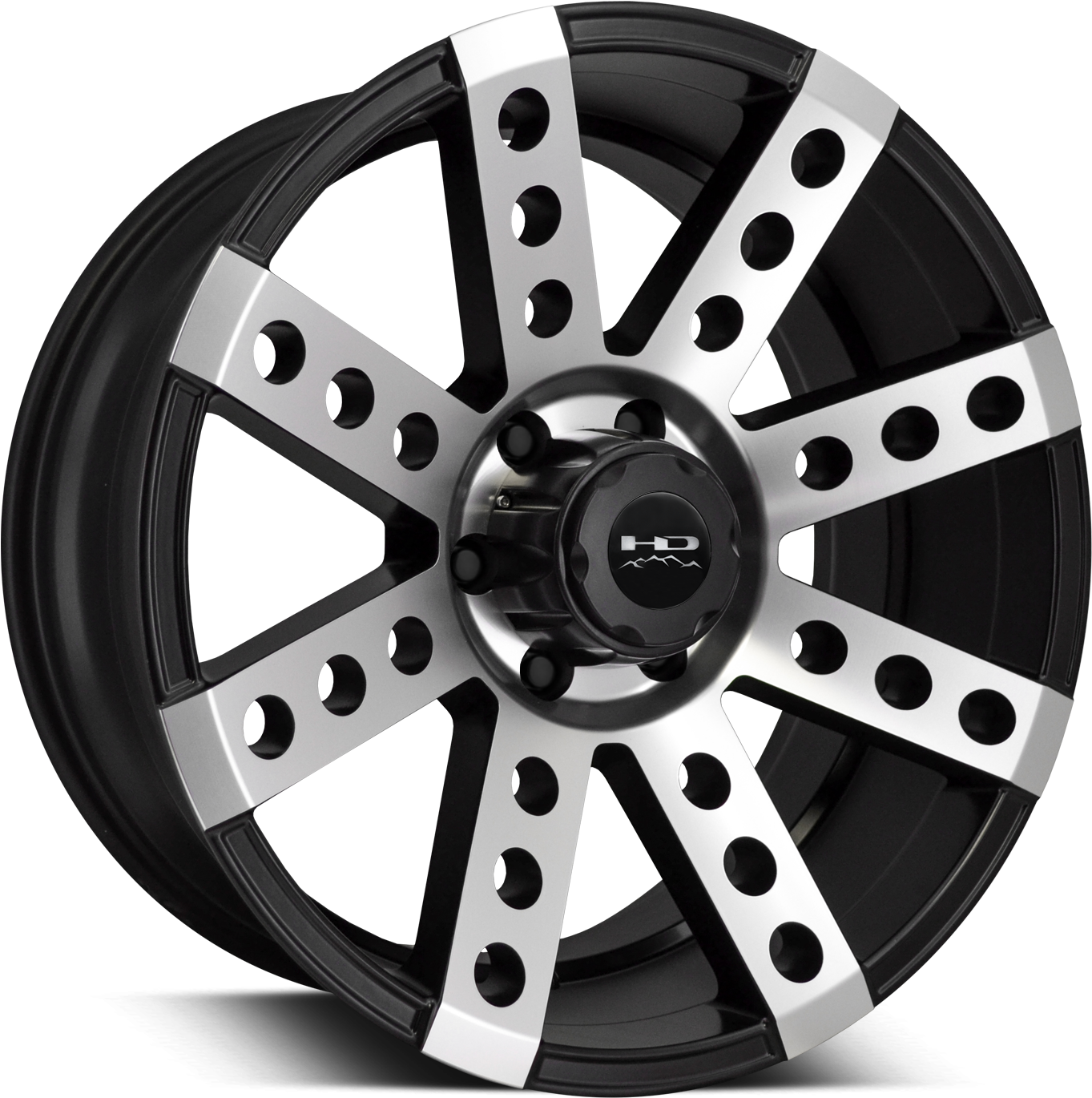 Hd Off-road Deadwood Satin Black Machined Face - Alloy Wheels For Vw T6 (1500x1500), Png Download