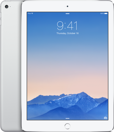 Tablet Vector Ipad 2 - Apple Ipad Air 2 - Wi-fi + 4g - 128 Gb - Silver - 9.7" (800x800), Png Download