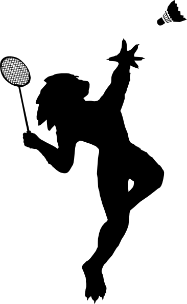 Temp 20clipart - Badminton Player Clipart Png (366x592), Png Download
