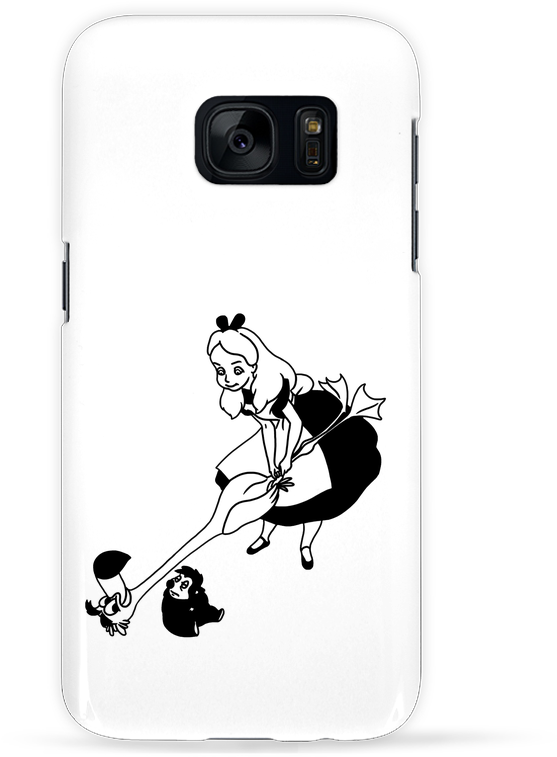 Case 3d Samsung Galaxy S7 Alice By Tattooanshort - Tote-bag Alice Par Tattooanshort (690x850), Png Download