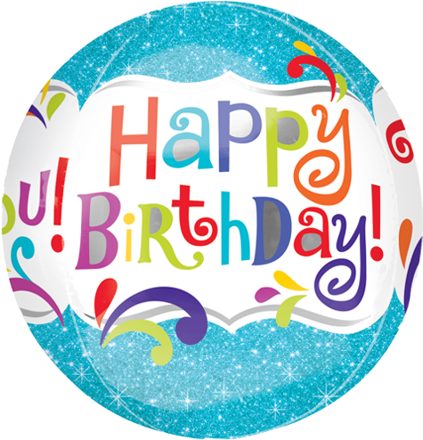 Happy Birthday Foil Balloon Png File - Foil Balloon Happy Birthday (500x500), Png Download