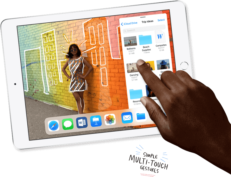 Apple Ipad Pro Logo - Apple New Ipad 2018 9.7 Inch (940x660), Png Download