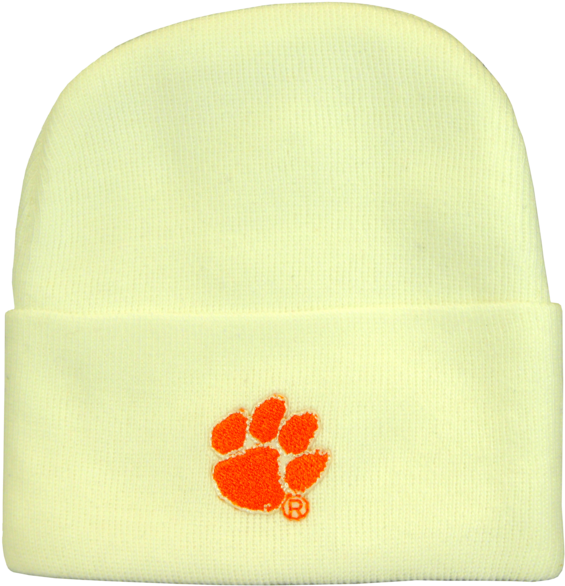 Clemson Baby Cap - Paw Print (584x600), Png Download