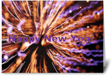 Happy New Year Greeting Card - Greeting Card (424x349), Png Download