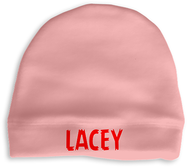 Pink Customised Baby Hat - Hat (800x819), Png Download