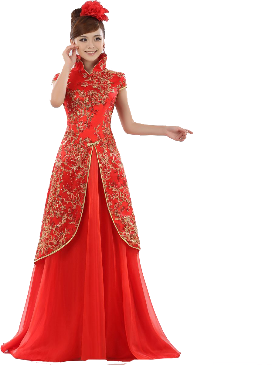 Traditional Chinese Wedding Dress (1200x1200), Png Download