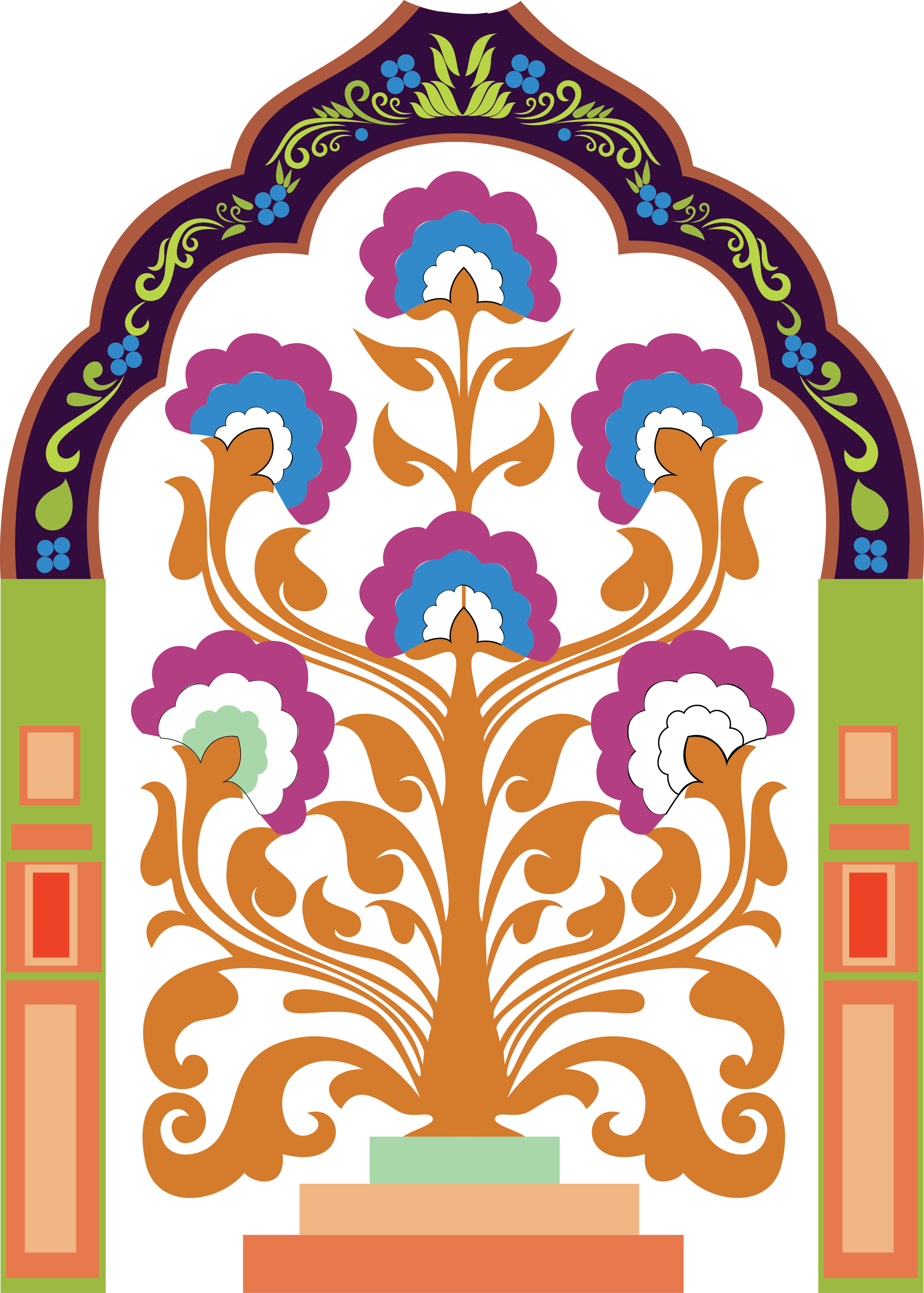 These Indian Symbols - Motif (2858x4000), Png Download