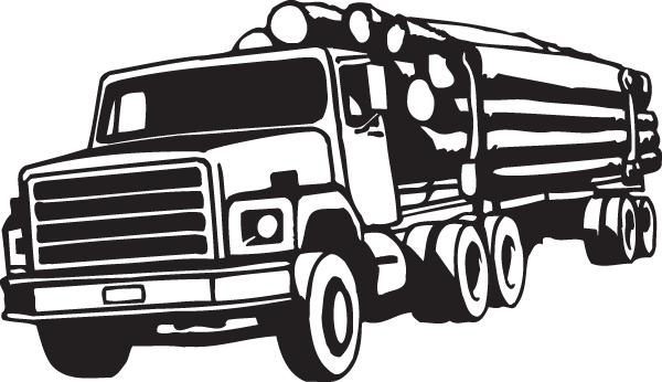 Log Truck Company Logo (600x346), Png Download