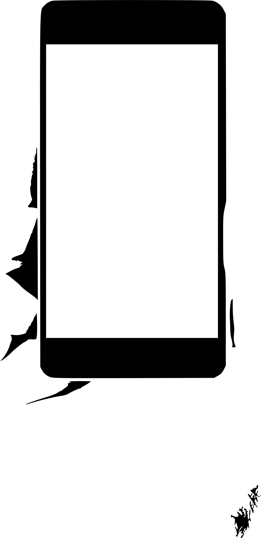 This Free Icons Png Design Of Mobile In Hand (1095x2246), Png Download