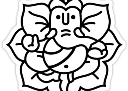 Glass Paintings Of Lord Ganesha K Pictures - Ganesh Bhavan (450x300), Png Download