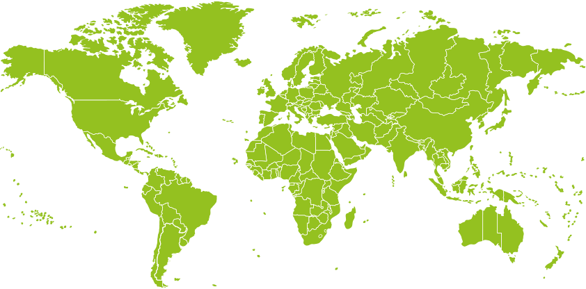 World Map With South Africa (842x416), Png Download